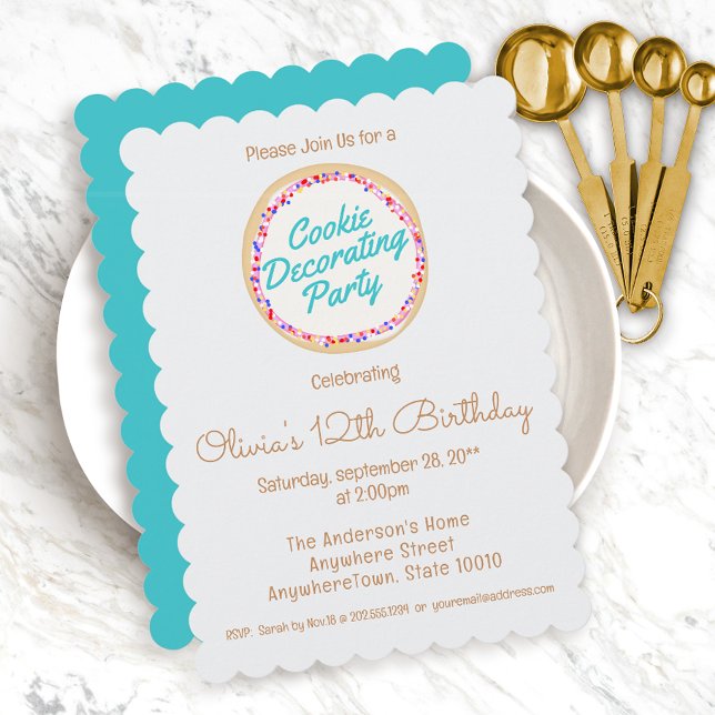 Cookie Decorating Birthday Party Invitation (Creator Uploaded)