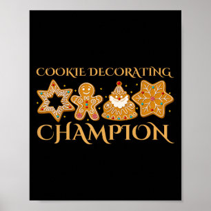 Cookie Decorating Chamon Baking Christmas Family M Poster
