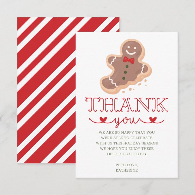 Cookie Decorating Party Thank You Card (Front/Back)