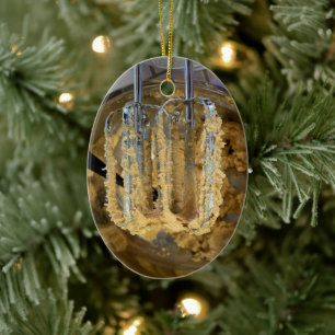 Cookie Dough Mixing Beaters Ceramic Tree Decoration