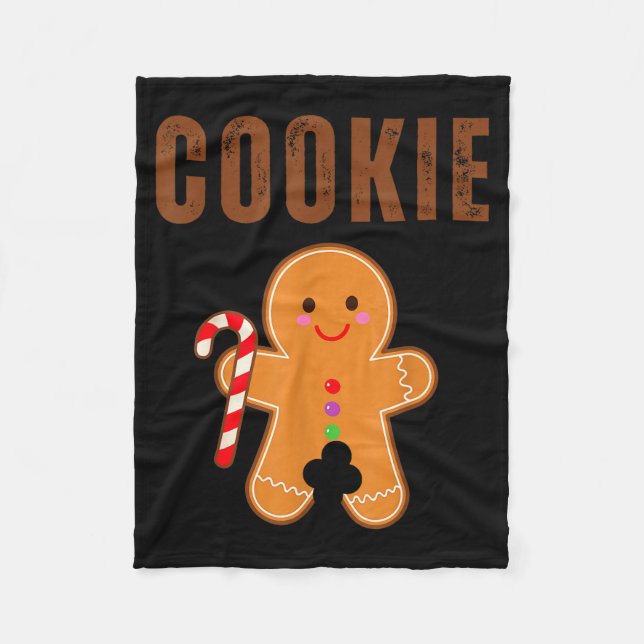 Cookie Eater Funny Christmas Couples Matching  Fleece Blanket (Front)