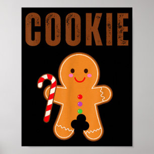 Cookie Eater Funny Christmas Couples Matching  Poster