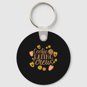 Cookie Eating Crew Fun Christmas Toddler T Shirt Key Ring