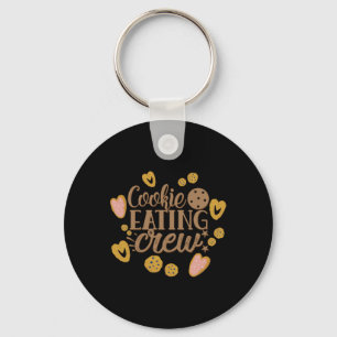 Cookie Eating Crew Fun Christmas Toddler T Shirt Key Ring