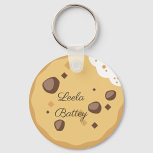 Cookie Emoji Key Ring