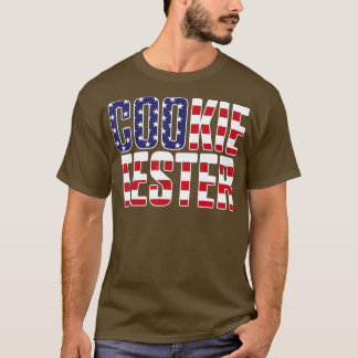 Cookie ester Chocolate Chip Baker Flag Christmas  T-Shirt