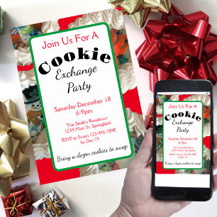 Cookie Exchange Christmas Party Invitation