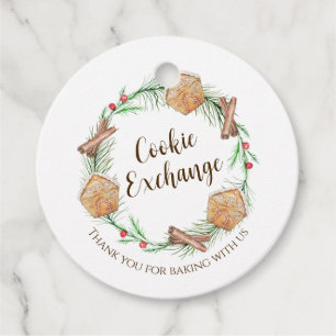 Cookie Exchange Holiday Favour Tags