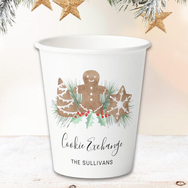 Cookie Exchange Paper Cups (Creator Uploaded)