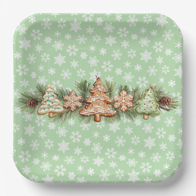 Cookie Exchange Paper Plate (Front)