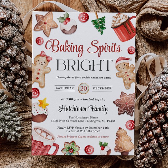 Cookie Exchange Party Invitation (Cookie Exchange Party Invitation)
