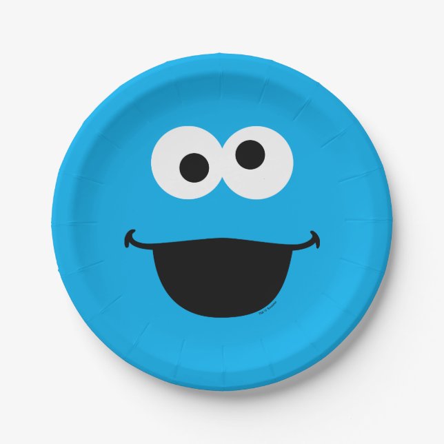 Cookie Face Art Paper Plate (Front)