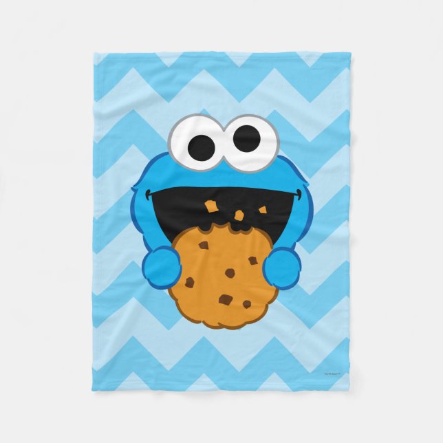 Cookie Face Fleece Blanket (Front)