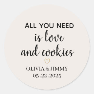 Cookie Favor Stickers Round Favor Labels
