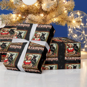 Cookie For Krampus Merry Krampus Christmas Horror Wrapping Paper