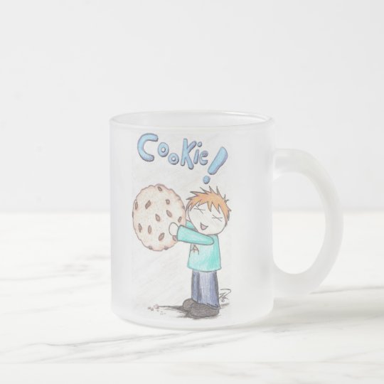 "COOKIE!" Frosted Glass Mug