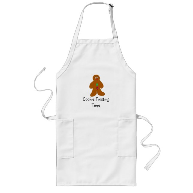 Cookie Frosting Time Long Apron (Front)