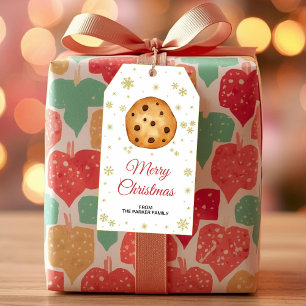 Cookie gift tags, Christmas favour tags