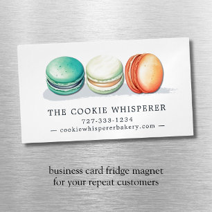 Cookie Home Bakery Cottage Food Magnetic Business Card