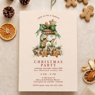 Cookie Jar Christmas Party Invitation