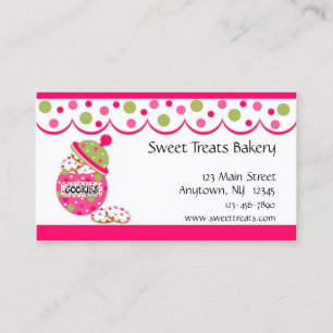 Cookie Jar, Pink Business Card