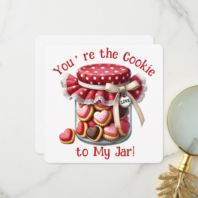 Cookie Jar - Valentine's Day Card (Front/Back In Situ)
