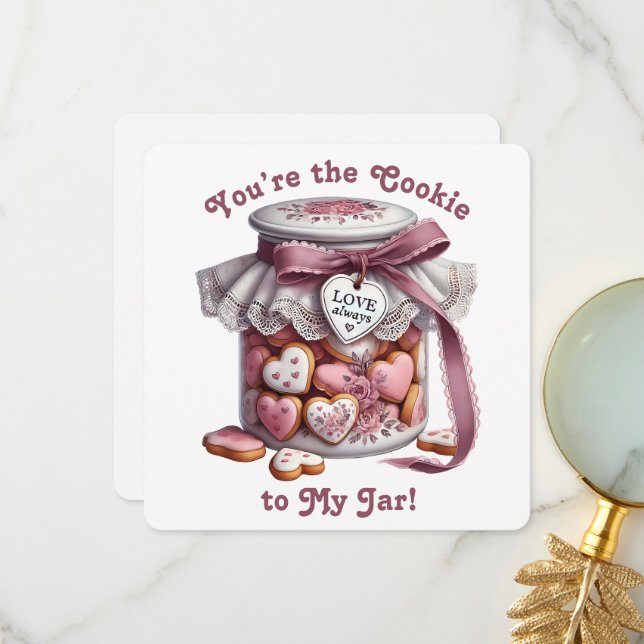Cookie Jar - Valentine's Day Card (Front/Back In Situ)