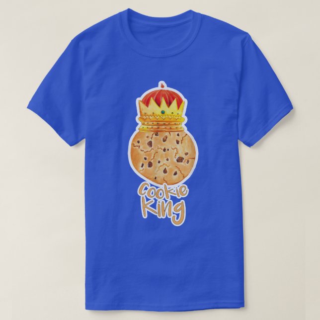 Cookie King Cookies Baker Couple Baking  T-Shirt (Design Front)