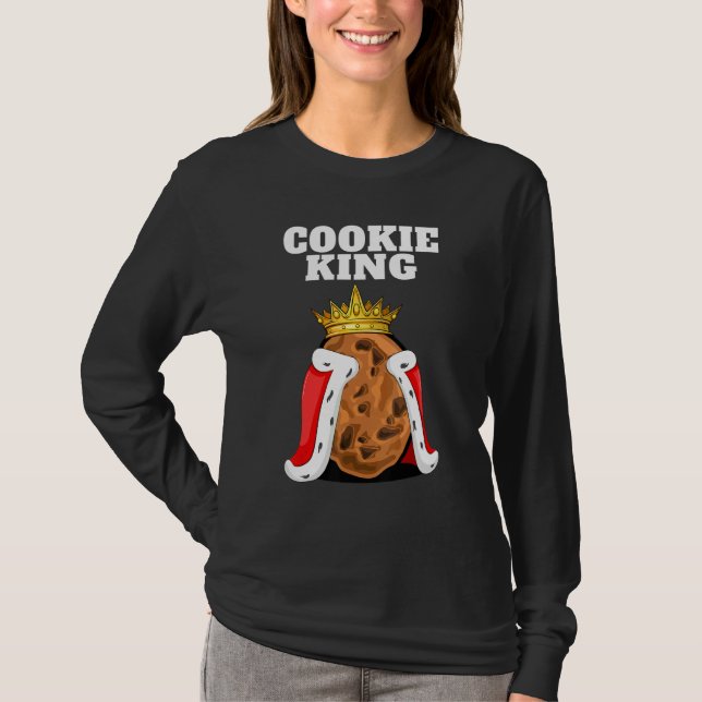 Cookie King Mens Cookie   Biscuits Cute Cookie T-Shirt (Front)