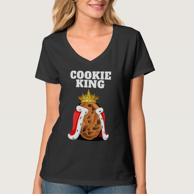 Cookie King Mens Cookie   Biscuits Cute Cookie T-Shirt (Front)