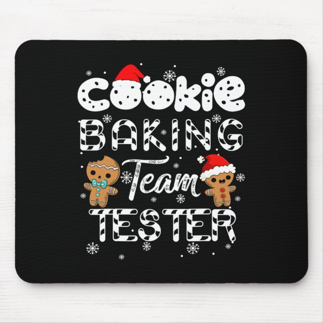 Cookie King Team Tester Gingerbread Christmas  Mouse Mat (Front)