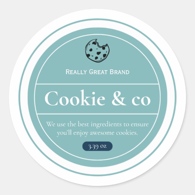 Cookie Labels, Yoghurt Labels, Labels For Jars (Front)
