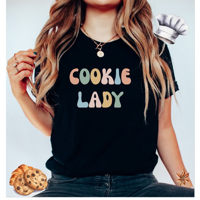 Cookie Lady Colourful Women's T-Shirt (Creator Uploaded)