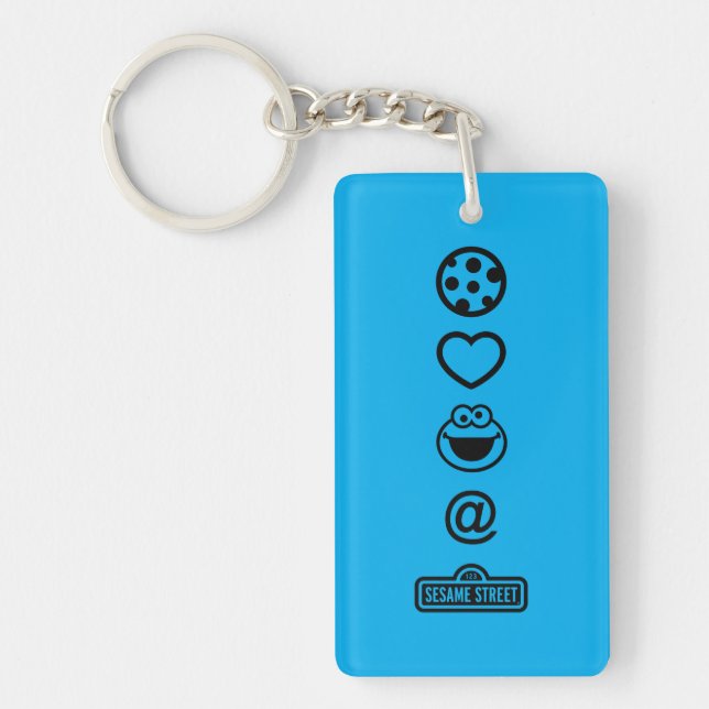 Cookie Love Cookie Monster Key Ring (Front)