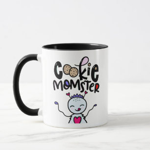 Cookie Momster, hand drawn Mug