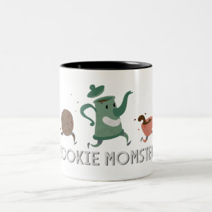 Cookie Momster Two-Tone Coffee Mug