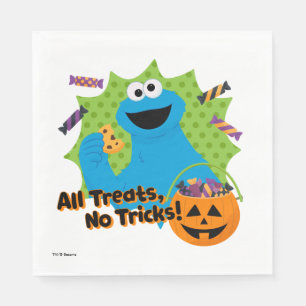 Cookie Monster   All Treats, No Tricks! Napkin