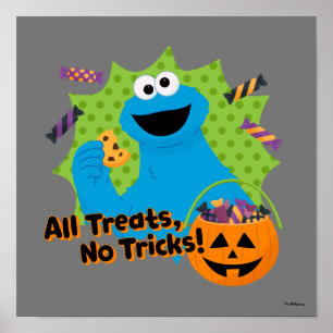 Cookie Monster All Treats, No Tricks! Poster