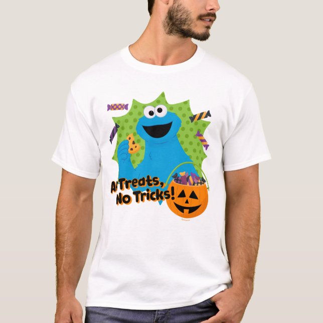 Cookie Monster | All Treats, No Tricks! T-Shirt (Front)