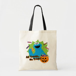 Cookie Monster   All Treats, No Tricks! Tote Bag