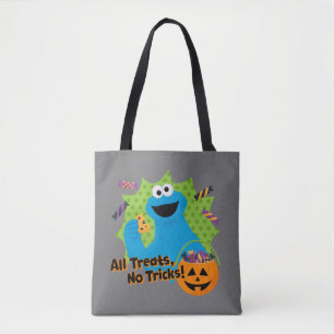 Cookie Monster   All Treats, No Tricks! Tote Bag