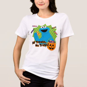 Cookie Monster All Treats, No Tricks! Tri-Blend Shirt