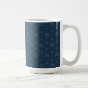Cookie Monster and Cookies Blue Navy Pattern Coffee Mug
