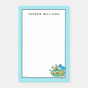 Cookie Monster and Sesame Pals Submarine Post-it Notes