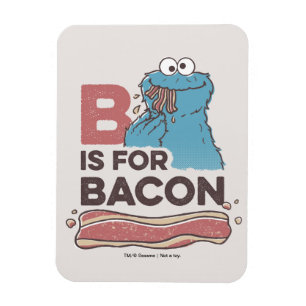 Cookie Monster B is for Bacon Magnet