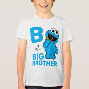 Cookie Monster   B is for Big Brother Tri-Blend Shirt