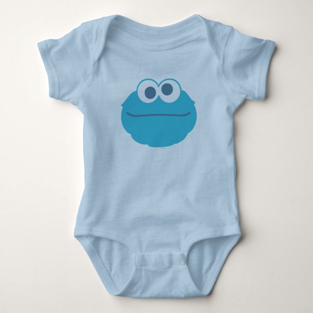 Cookie Monster Baby Big Face Bodysuit (Front)
