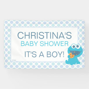 Cookie Monster Baby Shower Banner