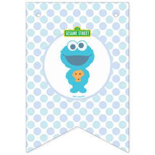 Cookie Monster Baby's First Birthday Bunting