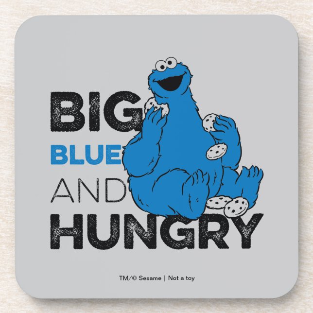 Cookie Monster | Big Blue & Hungry Coaster (Front)